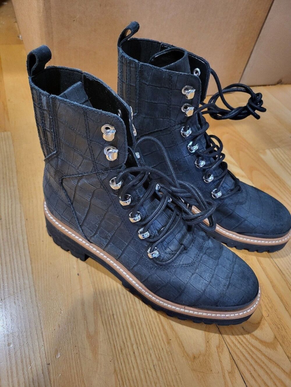 Marc Fisher LTD Izzie 2 Women's Boots, Black Leather Suede, Size 6.5 M